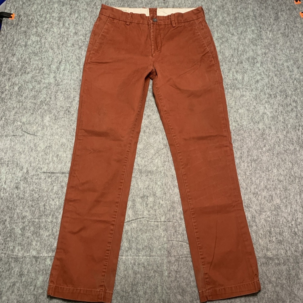 Levi's Men's 513 Slim Fit Straight Trouser Burnt Red Pants Chino - Size 32x30